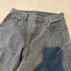 American Eagle Outfitters Gray Curvy Straight Jeans